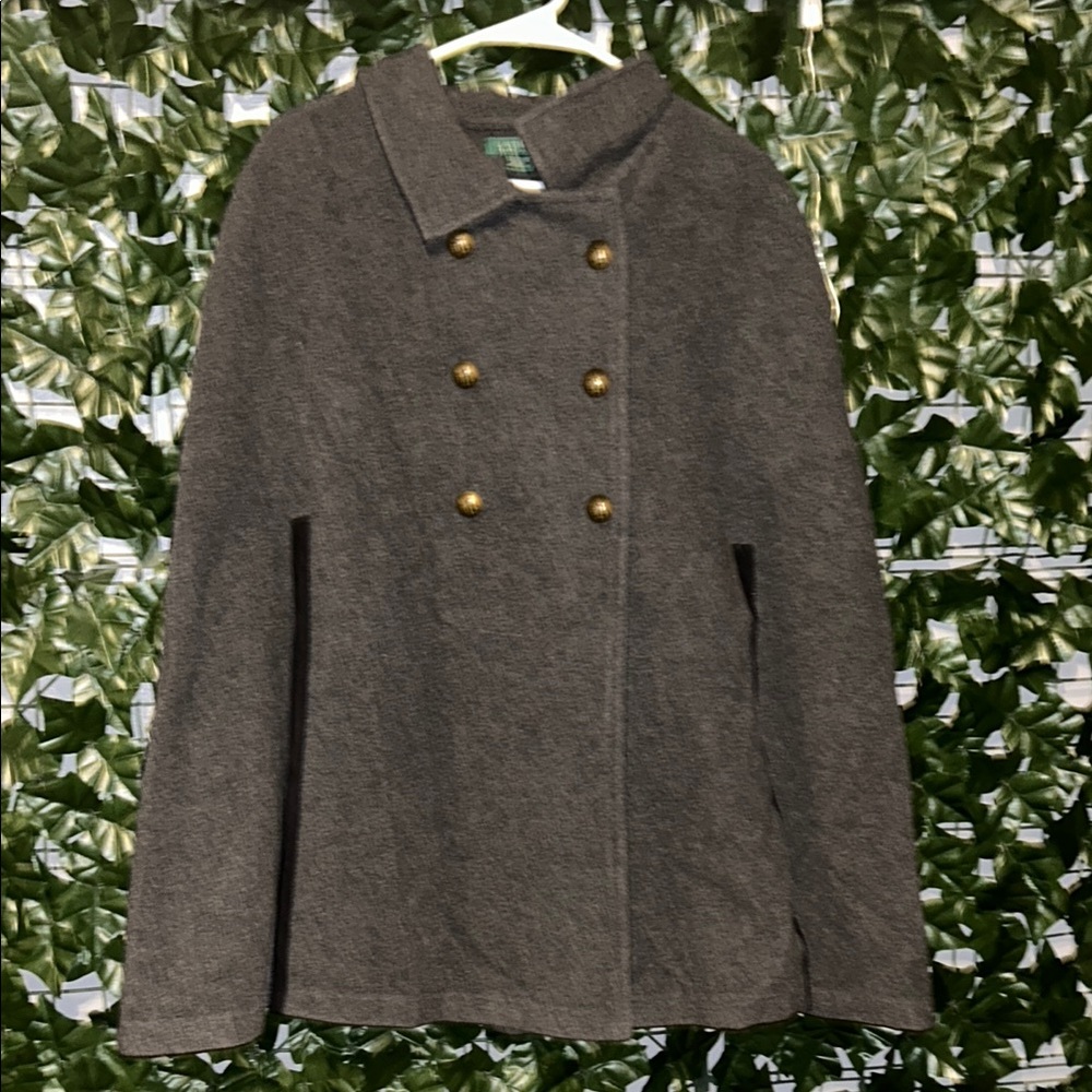 Double-Breasted Gray Coat